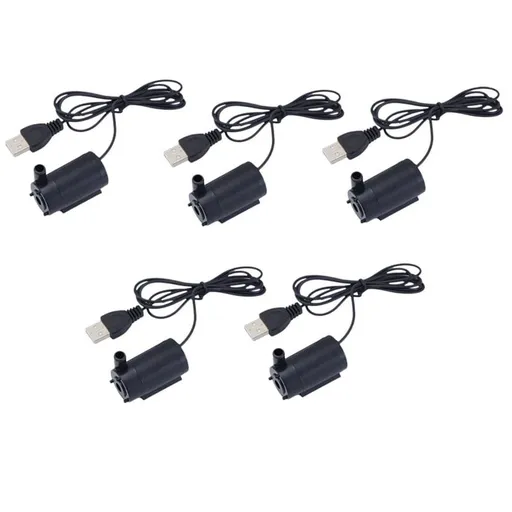 5 PC Mini Water Pump Silent Noise Reduction Home Garden Fountain Tools DIY Kit Aquarium Fish Tank Accessories