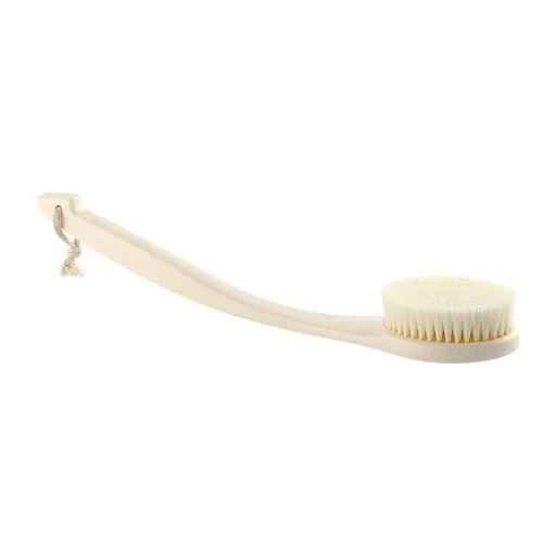 Long Handle Back Brush for Shower Bathing - Body Scrubber with Soft Bristles for Exfoliating and Cleansing - Extendable Reach Brush for Adults - Wet or Dry Use for Home Bathroom or Travel