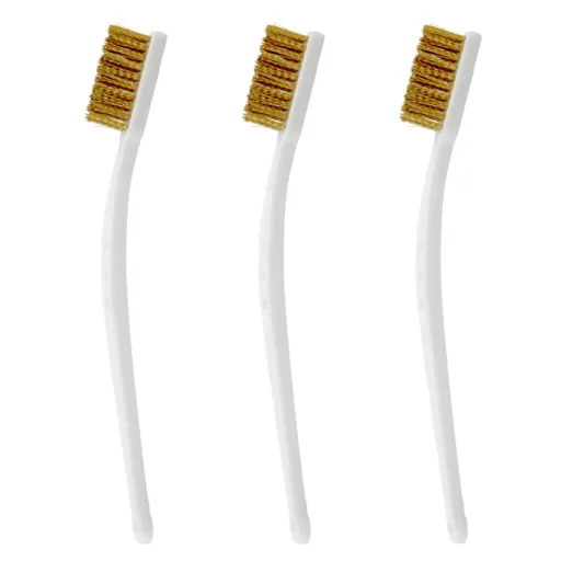 Small Brass Brush 3PCS Brass Wire Brushes for Cleaning, Rust Remover for Metal Wood Rustoleum Fabric Spray Paint