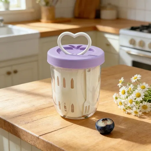 Portable Fruit Cup Picnic Salad Cup With Fork 5In Double Layered Draining Cup Leak Proof Snack Container For Commute Picnic School Breakfast Outdoor On The Go Fruit Holder Yogurt Cup