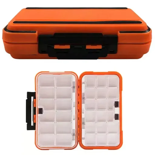 Fishing Tackle Box Gear Storage Case Hook Accessory Organizer Tool Box Portable - L