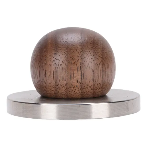 Mini Coffee Tamper with Wooden Handle 304 Stainless Steel Coffee Ground Press Tool for Cafe Home 53mm/2.1in