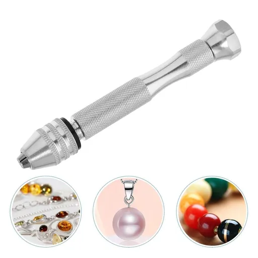 Precision Swivel Pin Vise Hand Drill Tool, Plated for Wood, Plastic, Model Craft Drilling