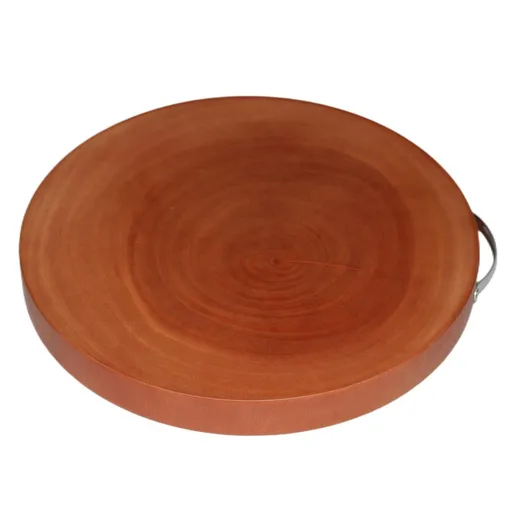 Natural Hardwood Hygienic Kitchen Cutting Wooden Chopping Board Round 36cm