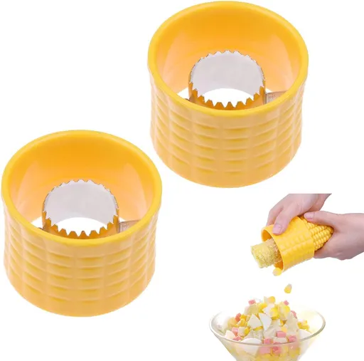 Stripper - 2 Pieces - Corn Peeler - Corn Stripper - Corn Stripping Tool - Corn Stripper - Quality Corn Peeler - Household Accessories - Kitchen Accessories - Kitchen Gadget - Household Kitchen Tool - Yellow