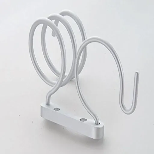 Hair Dryer Holder Stainless Steel Hair Dryer Holder Wall Hanging White High Load Capacity