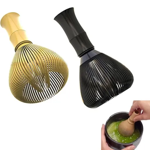 2Pcs Food Grade Silicone ABS Matcha Whisk With Holder Reusable Green Tea Making Accessory Set