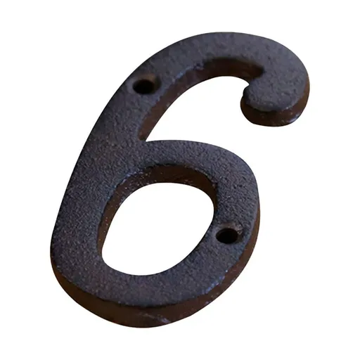 3 inch Iron House Number, Iron Black House Numbers for Outside, Metal Mailbox Numbers for Outside, Home Address Numbers for House, Matching Screws G