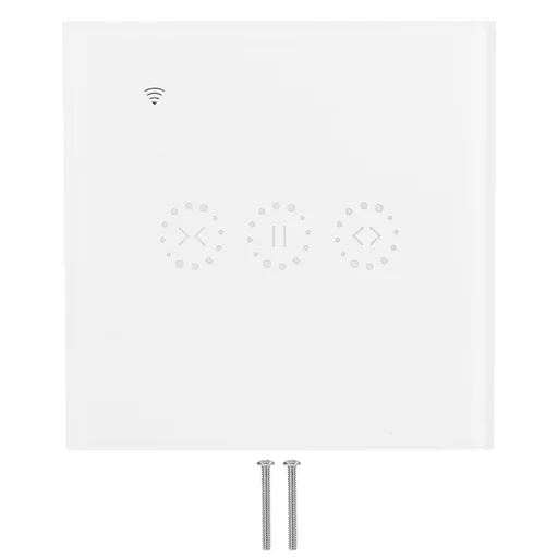 WiFi Smart Touch Wall Switch APP Control for Curtain Garage Door Power Doors AC 95-250VWhite