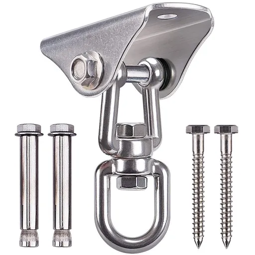 Stainless Steel Swing Hanger Heavy Duty Ceiling Swing Mount Free Swivel Swing Hook Swing Hardware Kit for Yoga Swing Hammock Chair Porch Swing Sets Heavy Punching Bag