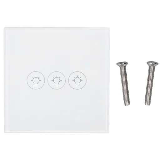WiFi Touch Light Switch Voice Control Dimmable Smart Wall Touch Switch with Timer for Tuya 90‑250V