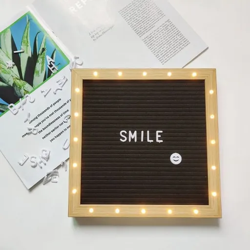 Felt Letter Board,Felt Message Board, Changeable Sign Boards , Baby Announcement Sign Black