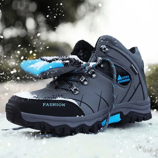 Men Hiking Shoes High Top Warm Winter 8528. Note. 8528 army green 41