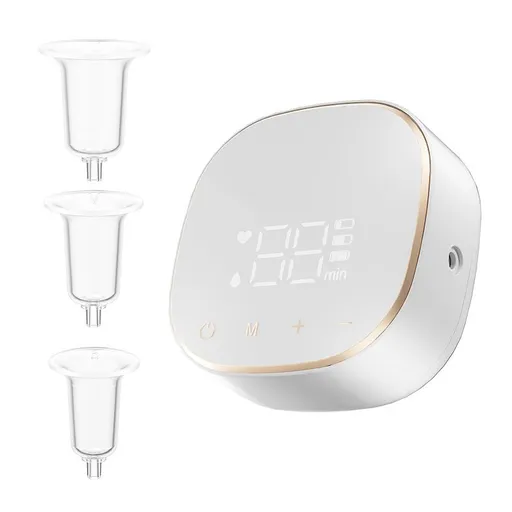 Electric Nipple Corrector for Flat or Inverted Nipples, Rechargeable Nipple Puller Sunken and Shy Nipples3Corrector Covers for Women Girl white