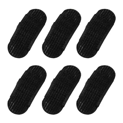 6 Pcs Sponge Volume Hair Bases with Inserts, Hair Clips, Fluffy Cushions and Bump It Up Pieces for Women and Girls - Black