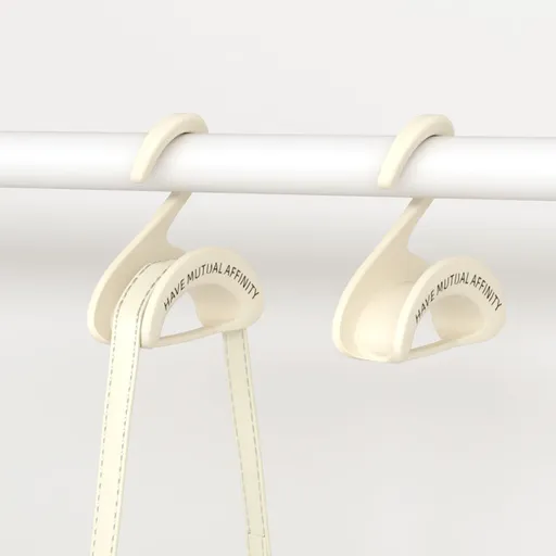 5 Pieces Handbag Hanger Set for Wardrobes and Doors, Space-Saving Storage Hooks for Bags, Scarves and Accessories, White