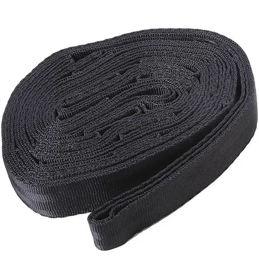 2pcs Hammock Tree Straps Set Effortless Operation Lightweight Stretching Straps Suitable for Hiking Camping - Black