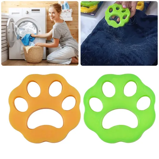 Pet Hair Remover for Laundry -Non-Toxic Reusable with Remove Hair from Dogs and Cats on Clothes in The Washing Machine -2 Pcs