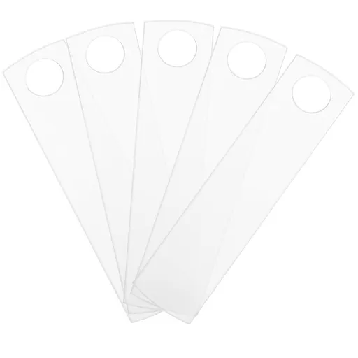 Clear Sublimation Acrylic Name Plate Blanks for Tumblers, 5 Pieces Transparent Craft Blanks