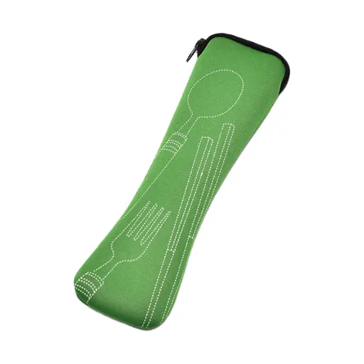 Face and Storage Bags Portable Cutlery Storage Bag Blue, Zipper Tableware Bag Portable Wear Fabric Tableware Spoon Fork Storage Pouch(Not Included Tableware) Green
