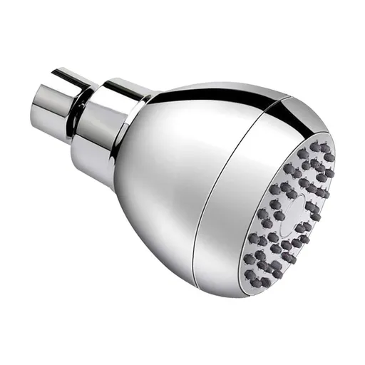 3 Inch High Pressure Shower Head,Metal Fixed Showerhead with Adjustable Brass Swivel Joint,Self-Cleaning Nozzles and Leak-Proof Fit,Silver