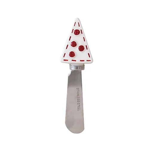 Ceramic Butter Spreader for Countertop Cute Xmas Design Kitchen Butter Tool for Wedding Holiday Farmhouse Decor White