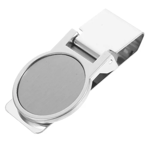 Stainless Steel Money Clip Set with Round Design, Bill Holder for Men and Women, and Convenient Wallet Accessory