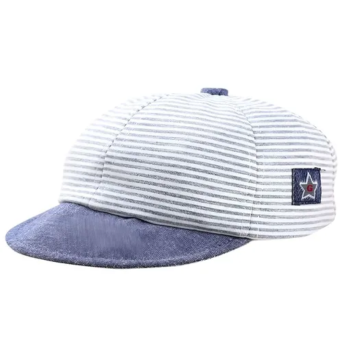 Infant Baby Boy Girl Striped Baseball Cap Sunhat