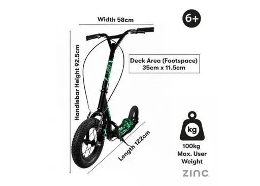 Zinc Glow Radikal BMX Scooter
