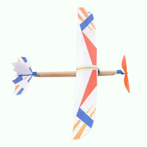 3pcs Rubber Band Powered Aircraft Airplane Model Indoor Outdoor Toys for Kids Children (Random Pattern)