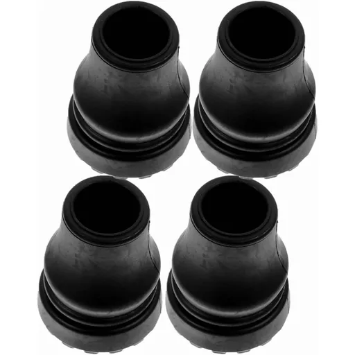 4PCS Black PVC Non-Skid Replacement Tips for Walking Canes - Anti-Wear Foot Covers Enhanced Balance Support for Trekking Poles