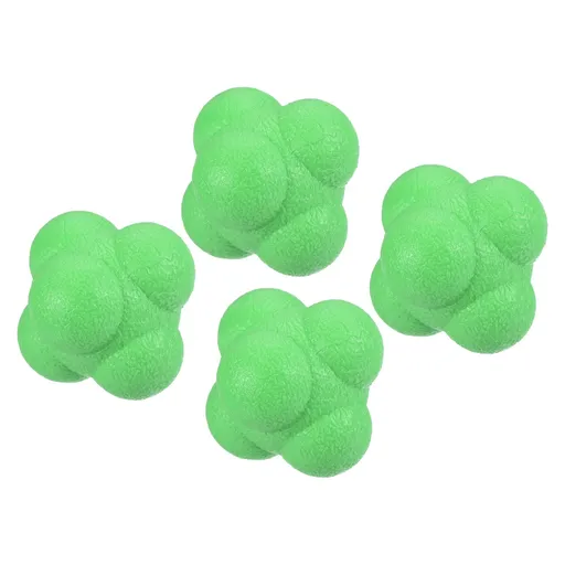 Bounce Reaction Balls Coordination Training Ball, Agility Trainer High Difficulty for Speed Reflex （4pcs）