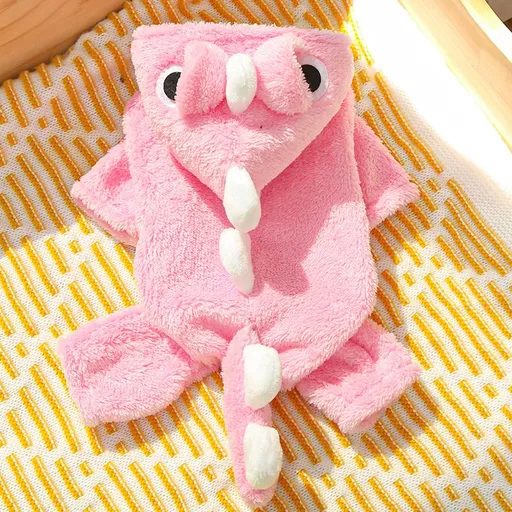 shine Pet Four Legged Clothing Polyester Cotton 522 four-legged pink-eyed dinosaur XL back length 40cm