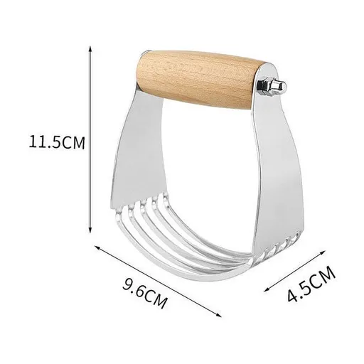 Dough Blender, Pastry Cutter For Baking, Top Professional Pastry Cutter, Heavy Duty Pastry Blender Stainless Steel, for Easy Mixing