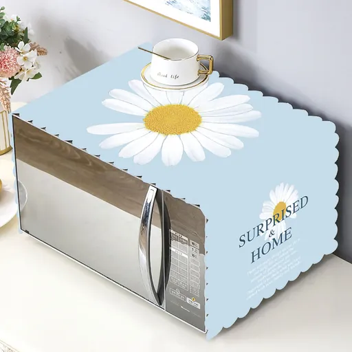 Microwave Cover Cloth Waterproof Oilproof Dustproof 35x100cm Cute Pattern Bright Color
