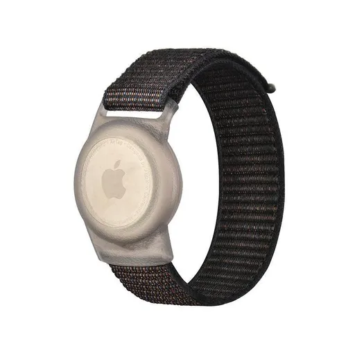 AirTag Wristband Protective Cover Nylon Small Black
