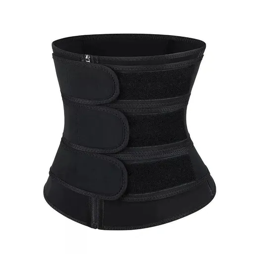 Workout Waist Trainer for Women Man -Tummy Control Slimming Body Shaper Belt Sauna Sweat Corset Cincher Zipper