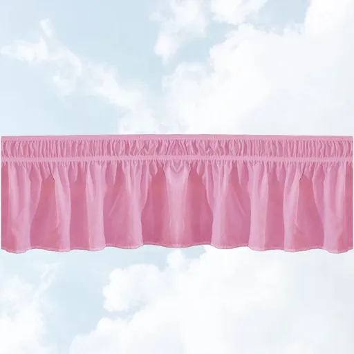 Elegant Pink Bed Sheet with Pleated Skirt for Complete Bedding Protection