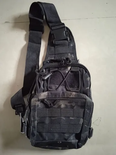 Tactical Sling Bag Multicam Black CP Camo 600D Waterproof Crossbody Backpack MOLLE EDC Shoulder Pack