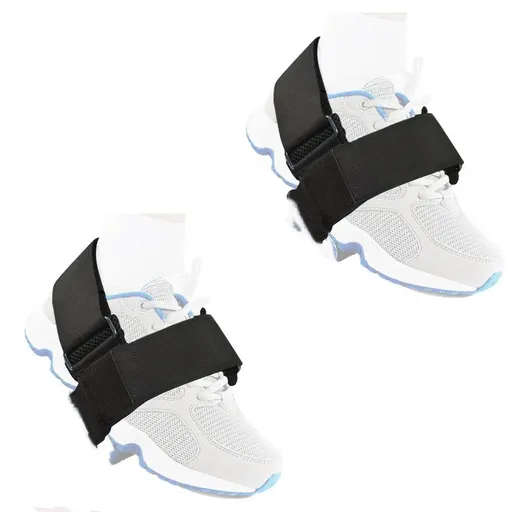 Original Dumbbell Foot Attachment, Tibialis Trainer, Adjustable Ankle Weights, Ankle Straps for Weight Lifting, Leg Workouts at Home for Hip, Shin Splint, （black a pair）