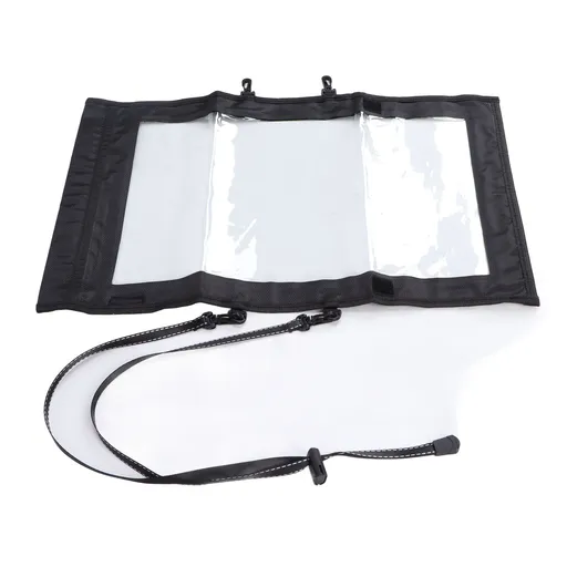 Transparent Map Storage Bag Waterproof Folding Storage Pouch for Outdoor Hiking Camping