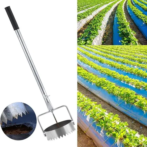 Agriculture Mulch Film Punch Hole Tool Plantation Tool for Blowing Mulch Film, for Vegetables and Crops,Durable Film Digging Tool with 1.97/2.95/3.94 Inch Diameter Options