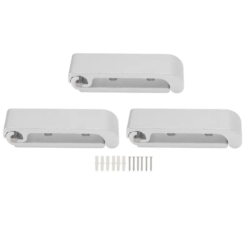 3Pcs Folding Coat Hooks Aluminum Alloy Foldable Wall Hook for Office Bedroom Living Room Dining Room Kitchen Bathroom