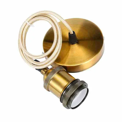 Vintage Pendant Light sockets Adjustable Hanging Light Cord Kit Ceramic Lamp Socket for Pendant Lighting Bulb in Kitchen Bedroom
