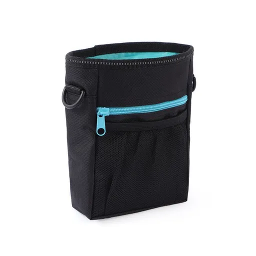 Durable Oxford Fabric Pet Treat Pouch for Hands-Free Training Walks – Lightweight Waist Bag with Breathable Mesh Pocket, Perfect for Storing Snacks, Toys & Essentials During Outdoor Adventures (Blue)