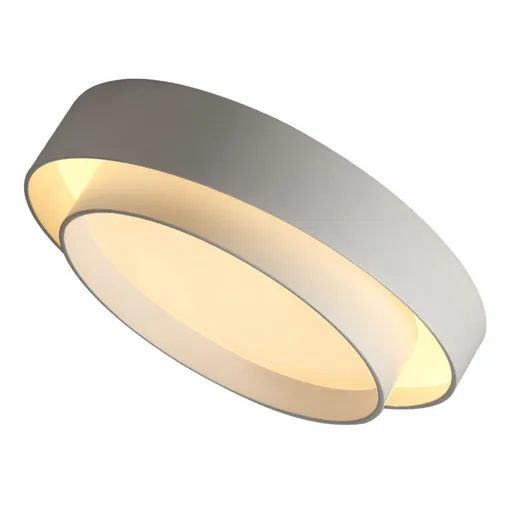 Round Flush Mount Light Doubel Ring Style Warm Lighting Ceiling Hallway Ceiling Light Fixture Eye Friendly Indoor Lamp White
