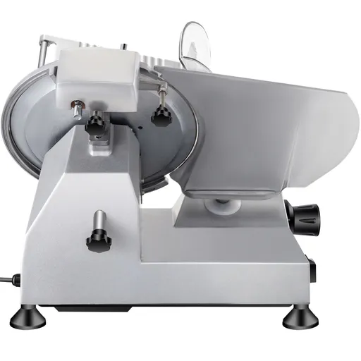 Commercial Meat Slicer, 240W Electric Deli Food Slicer, 10 inch Carbon Steel Blade Electric Food Slicer, 350-400RPM Meat Slicer, 0 - 0.47 inch Adjustable Thickness for Commercial and Home Use