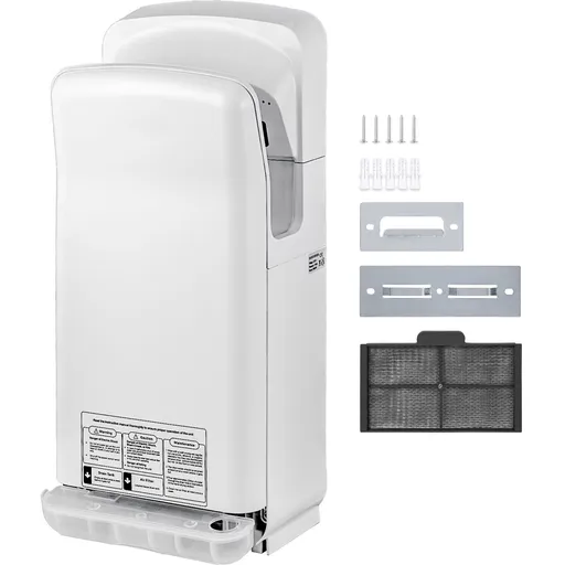 Jet Hand Dryer Blade Hand Dryer Automatic High Speed for Washroom White
