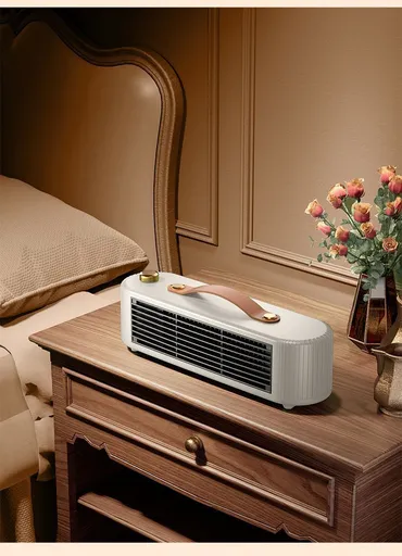 White Desktop Space Heater 03