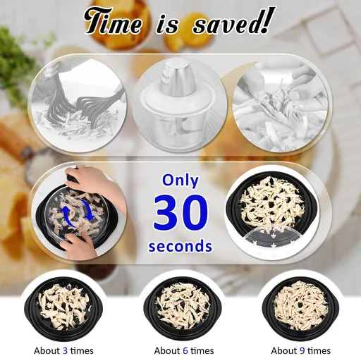 chicken shredder 10.8" Visible Chicken Breast Shredder Tool Twist, Large Meat Shredder Machine - Ergonomic Handle, Dishwasher Safe